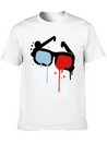 3D Glasses Comfortable Minimalist Graphic Tee – Summer Style Essential