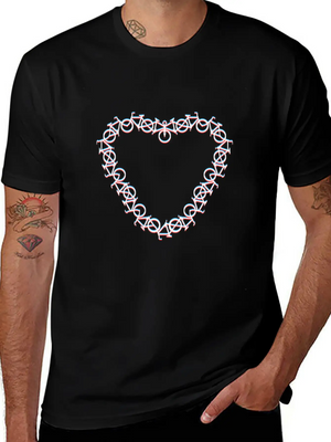 3D Heart - I Love My Bicycle And Biking Modern Fit Casual T-Shirt – Clean And Versatile Design