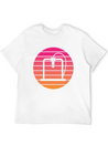 3D Printer - Circle, Sunset Breathable Soft Cotton T-Shirt – Timeless Casual Look