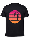 3D Printer - Circle, Sunset Breathable Soft Cotton T-Shirt – Timeless Casual Look