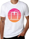 3D Printer - Circle, Sunset Breathable Soft Cotton T-Shirt – Timeless Casual Look