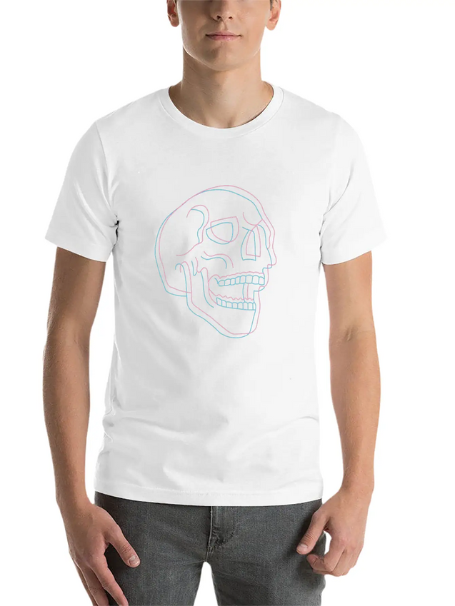 3D Skull Casual Graphic T-Shirt – Simple And Comfortable Daily Wear