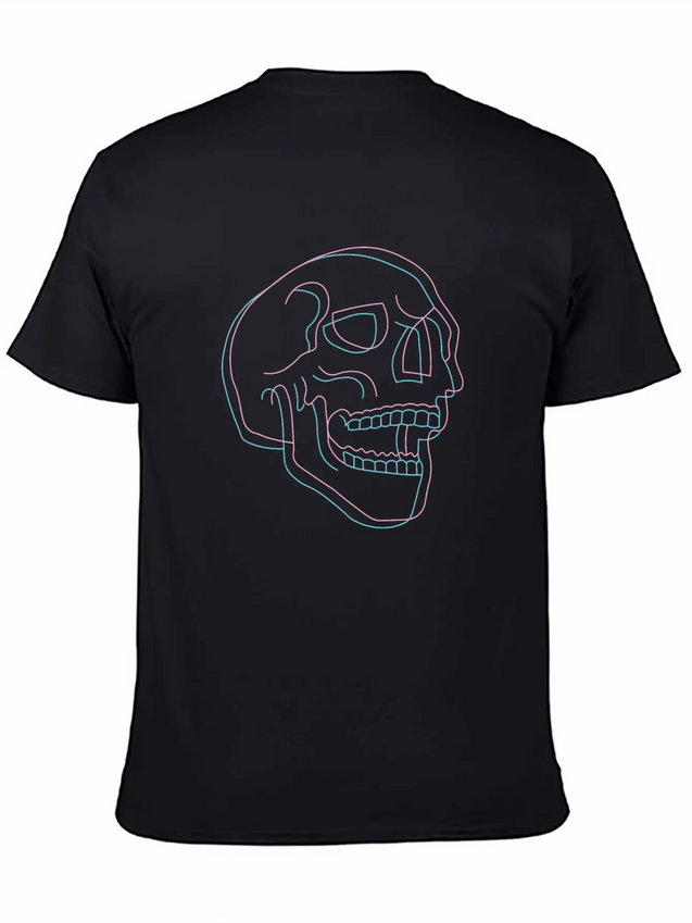 3D Skull Casual Graphic T-Shirt – Simple And Comfortable Daily Wear