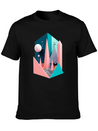 3D Surrealism Art Print Modern Fit Casual T-Shirt – Clean And Versatile Design