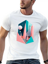 3D Surrealism Art Print Modern Fit Casual T-Shirt – Clean And Versatile Design