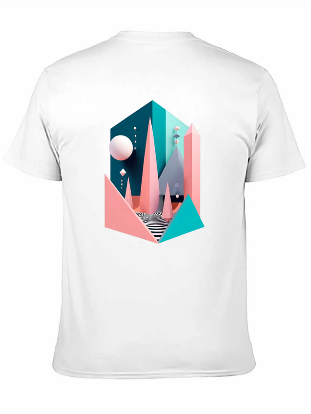 3D Surrealism Art Print Modern Fit Casual T-Shirt – Clean And Versatile Design