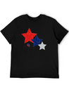 4 July Glitter Star Design Simple Everyday Graphic Tee – Lightweight Summer Wear