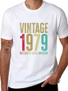 43 Years Old Vintage 43rd 1979 Of Being Awesome Breathable Soft Cotton T-Shirt – Timeless Casual Look
