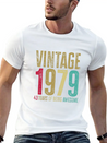 43 Years Old Vintage 43rd 1979 Of Being Awesome Breathable Soft Cotton T-Shirt – Timeless Casual Look