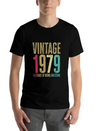 43 Years Old Vintage 43rd 1979 Of Being Awesome Breathable Soft Cotton T-Shirt – Timeless Casual Look