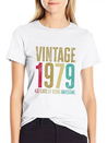43 Years Old Vintage 43rd 1979 Of Being Awesome Breathable Soft Cotton T-Shirt – Timeless Casual Look