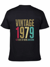 43 Years Old Vintage 43rd 1979 Of Being Awesome Breathable Soft Cotton T-Shirt – Timeless Casual Look