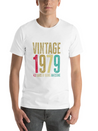 43 Years Old Vintage 43rd 1979 Of Being Awesome Breathable Soft Cotton T-Shirt – Timeless Casual Look