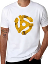 45 Record Adapter Simple Everyday Graphic Tee – Lightweight Summer Wear