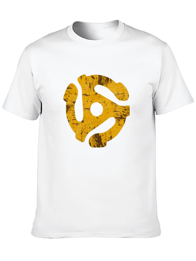 45 Record Adapter Simple Everyday Graphic Tee – Lightweight Summer Wear
