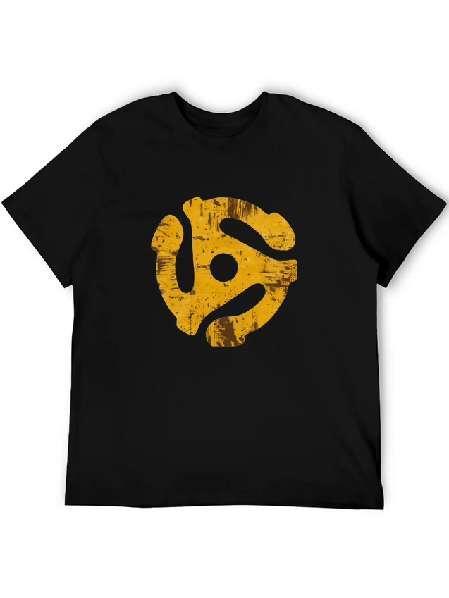 45 Record Adapter Simple Everyday Graphic Tee – Lightweight Summer Wear