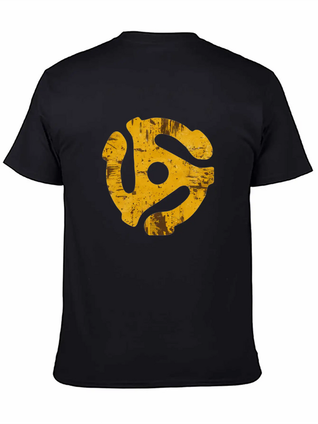 45 Record Adapter Simple Everyday Graphic Tee – Lightweight Summer Wear