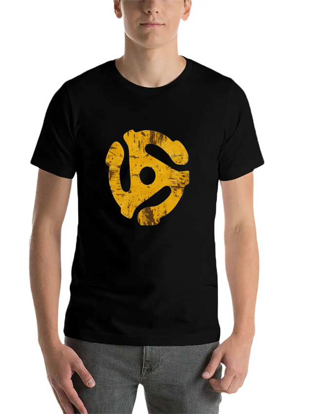 45 Record Adapter Simple Everyday Graphic Tee – Lightweight Summer Wear