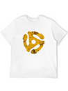 45 Record Adapter Simple Everyday Graphic Tee – Lightweight Summer Wear