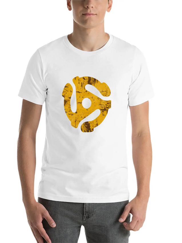 45 Record Adapter Simple Everyday Graphic Tee – Lightweight Summer Wear