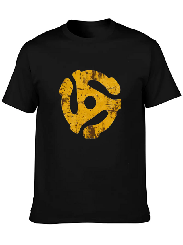45 Record Adapter Simple Everyday Graphic Tee – Lightweight Summer Wear