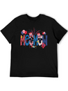 4th Of July Meemaw Funny Meemaw Doodle Firework Simple Everyday Graphic Tee – Lightweight Summer Wear