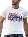 4th Of July Meemaw Funny Meemaw Doodle Firework Simple Everyday Graphic Tee – Lightweight Summer Wear