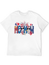 4th Of July Meemaw Funny Meemaw Doodle Firework Simple Everyday Graphic Tee – Lightweight Summer Wear