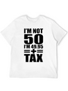 50 Years Birthday - I´m Not 50 Simple Everyday Graphic Tee – Lightweight Summer Wear