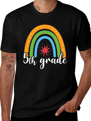 5th Grade Rainbow Comfortable Minimalist Graphic Tee – Summer Style Essential