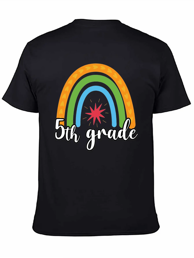 5th Grade Rainbow Comfortable Minimalist Graphic Tee – Summer Style Essential
