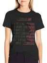 7 Rules Of Life To Be Happy.motivational Messages. Simple Everyday Graphic Tee – Lightweight Summer Wear