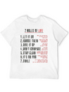 7 Rules Of Life To Be Happy.motivational Messages. Simple Everyday Graphic Tee – Lightweight Summer Wear