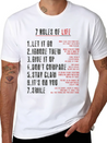 7 Rules Of Life To Be Happy.motivational Messages. Simple Everyday Graphic Tee – Lightweight Summer Wear