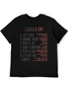 7 Rules Of Life To Be Happy.motivational Messages. Simple Everyday Graphic Tee – Lightweight Summer Wear