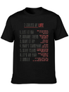 7 Rules Of Life To Be Happy.motivational Messages. Simple Everyday Graphic Tee – Lightweight Summer Wear