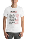 7 Rules Of Life To Be Happy.motivational Messages. Simple Everyday Graphic Tee – Lightweight Summer Wear