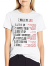 7 Rules Of Life To Be Happy.motivational Messages. Simple Everyday Graphic Tee – Lightweight Summer Wear