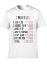 7 Rules Of Life To Be Happy.motivational Messages. Simple Everyday Graphic Tee – Lightweight Summer Wear