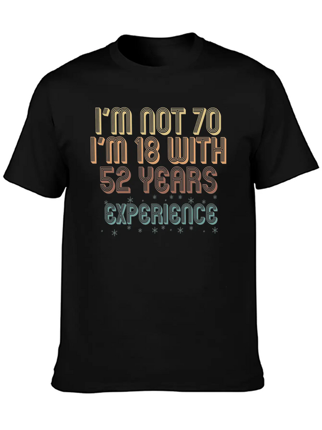 70th Birthday Seventieth B-Day Age Anniversary Unisex Casual T-Shirt – Clean Design For Daily Comfort