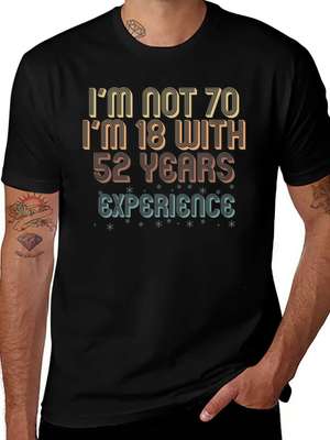 70th Birthday Seventieth B-Day Age Anniversary Unisex Casual T-Shirt – Clean Design For Daily Comfort