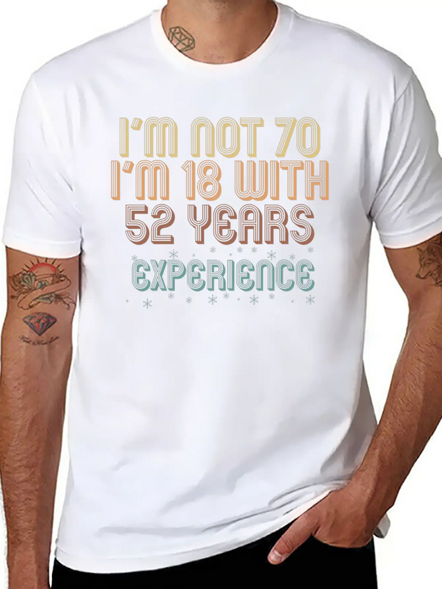 70th Birthday Seventieth B-Day Age Anniversary Unisex Casual T-Shirt – Clean Design For Daily Comfort