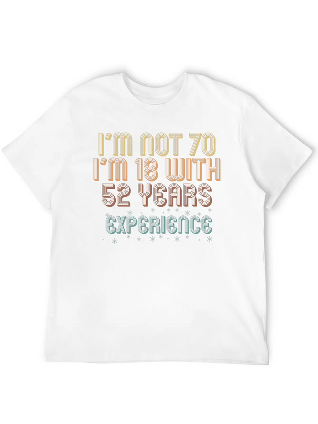70th Birthday Seventieth B-Day Age Anniversary Unisex Casual T-Shirt – Clean Design For Daily Comfort