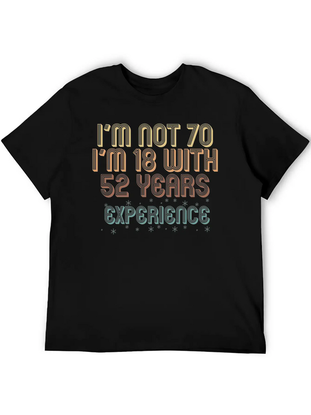 70th Birthday Seventieth B-Day Age Anniversary Unisex Casual T-Shirt – Clean Design For Daily Comfort