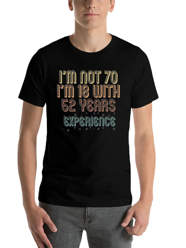 70th Birthday Seventieth B-Day Age Anniversary Unisex Casual T-Shirt – Clean Design For Daily Comfort