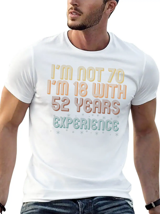 70th Birthday Seventieth B-Day Age Anniversary Unisex Casual T-Shirt – Clean Design For Daily Comfort