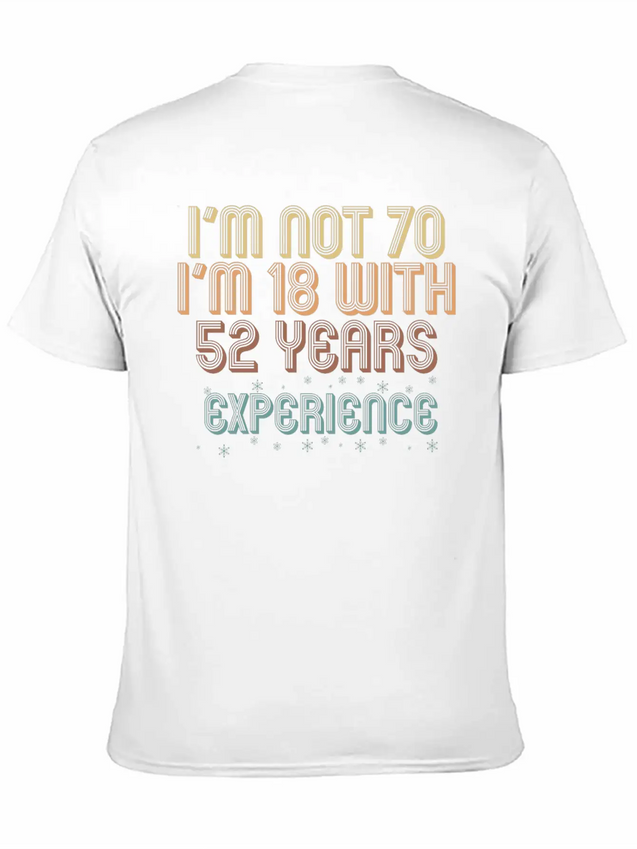 70th Birthday Seventieth B-Day Age Anniversary Unisex Casual T-Shirt – Clean Design For Daily Comfort