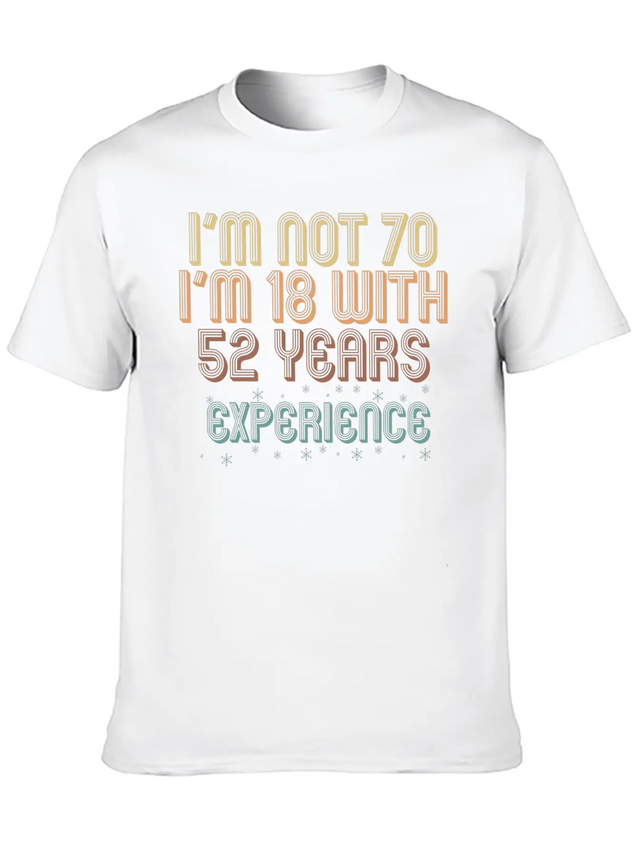 70th Birthday Seventieth B-Day Age Anniversary Unisex Casual T-Shirt – Clean Design For Daily Comfort