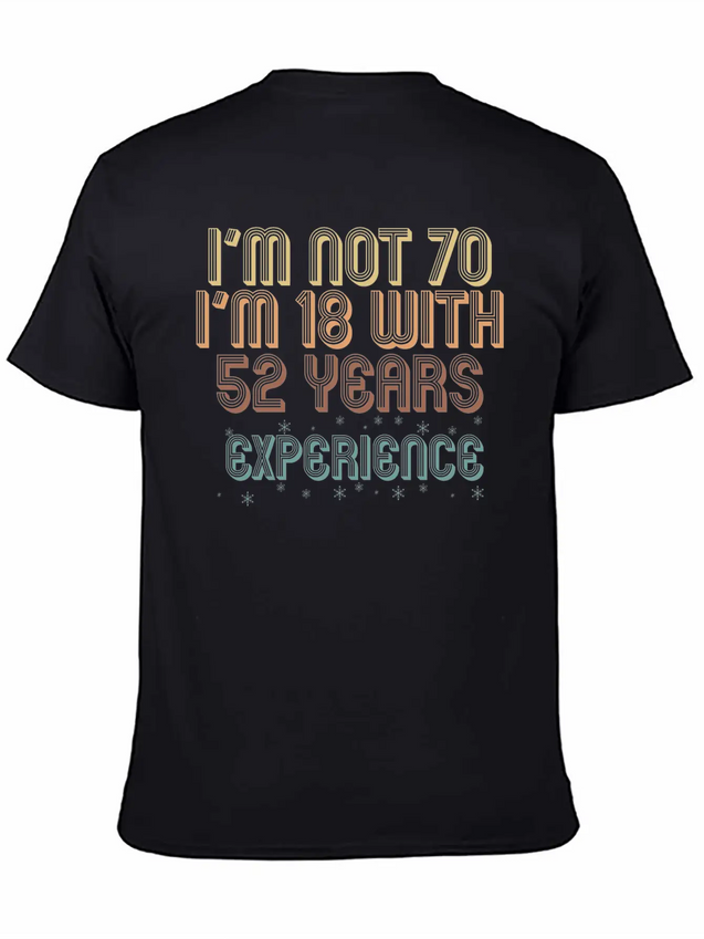 70th Birthday Seventieth B-Day Age Anniversary Unisex Casual T-Shirt – Clean Design For Daily Comfort