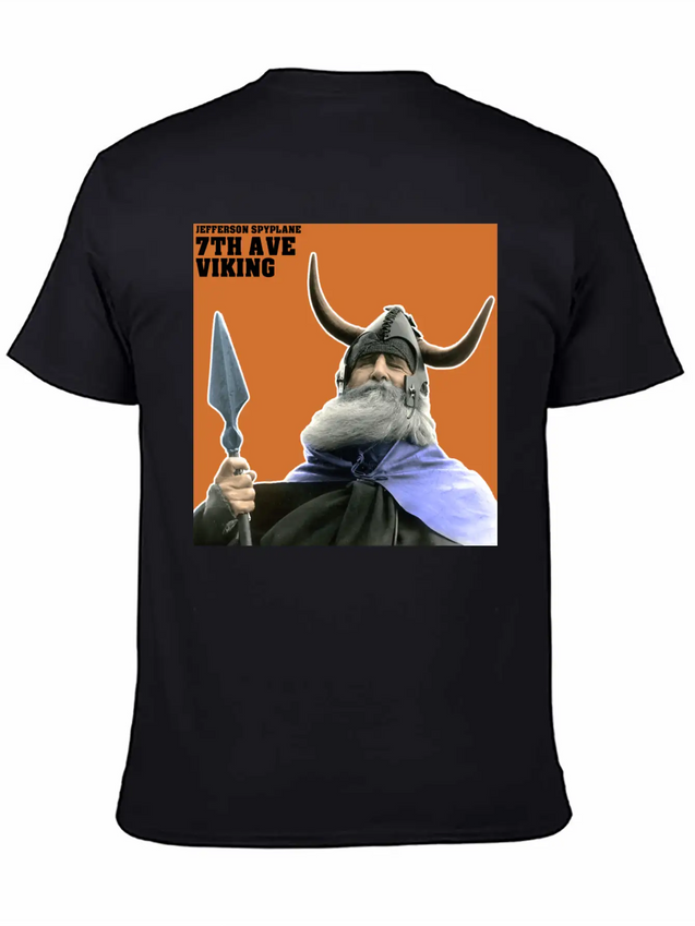 7th Ave Viking - Sticker Casual Graphic T-Shirt – Simple And Comfortable Daily Wear